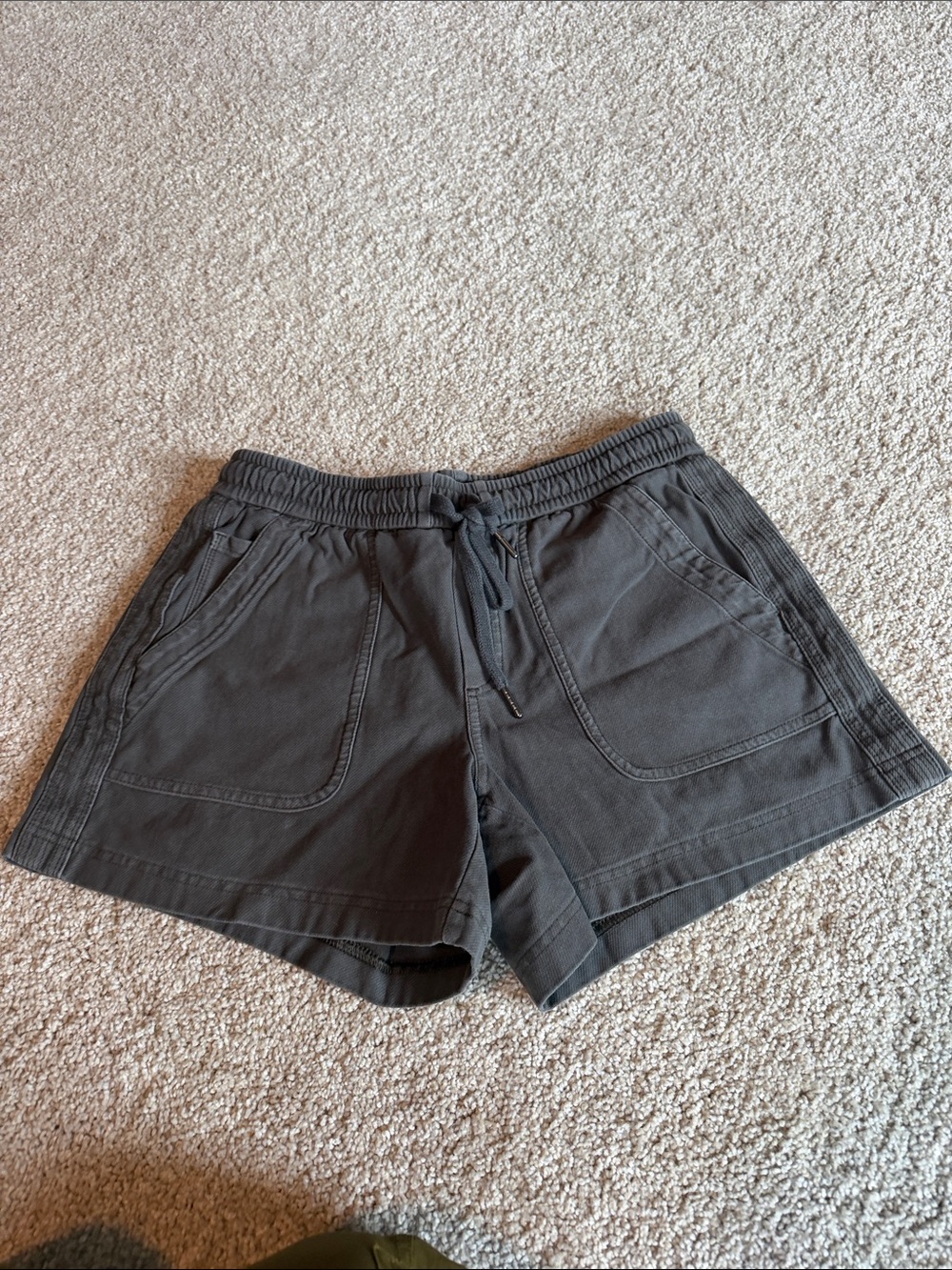 Athleta Women's Charcoal Drawstring Shorts